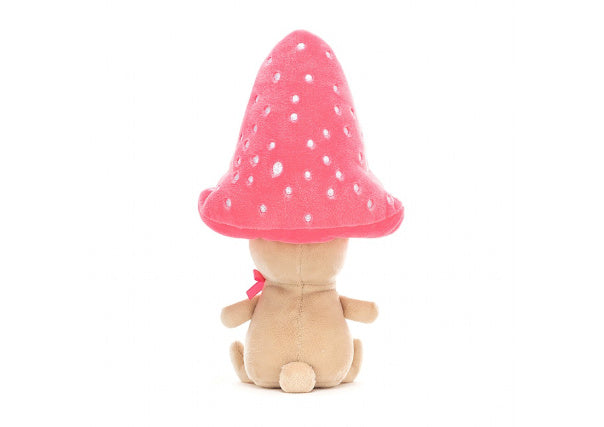 Jellycat Fun Guy Pattie Mushroom Pink Cute Face Cuddly